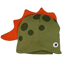 Dinosaur Hat, Soft Knit Hat for Kids, Green, One Size Fits Most, Knit Winter Hat for Toddlers