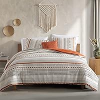 Modern Threads - Layne Collection 4-Piece Comforter Set - Reversible Elegant Bed Set - Includes Comforter, Shams, & Decorative Pillows - Luxurious Bedding King