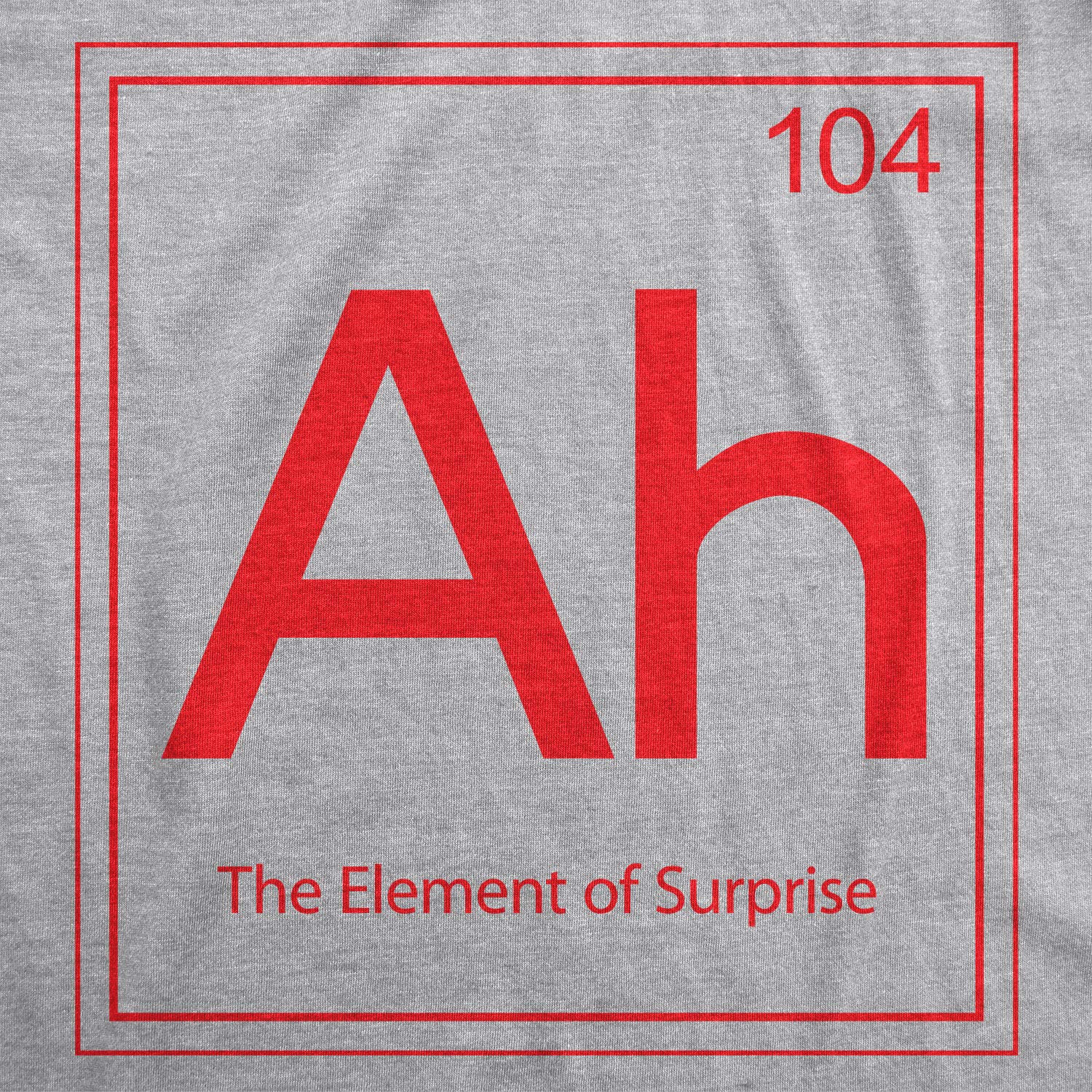 Crazy Dog T-Shirts Ah The Element Of Surprise Sweatshirt Funny Periodic Table Hoodie