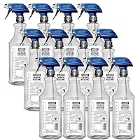 100% Chemically Resistant Professional Spray Bottles, 32oz (12-Pack)