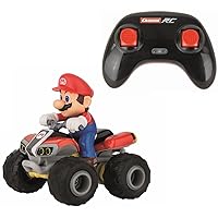 Carrera RC Nintendo Mario Kart Quad 1:40 Scale 2.4 GHz Mini Collectible Radio Remote Control Toy Car Vehicle - Mario