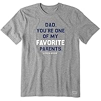 Life is Good Men's Crusher Graphic T-Shirt Favorite Dad