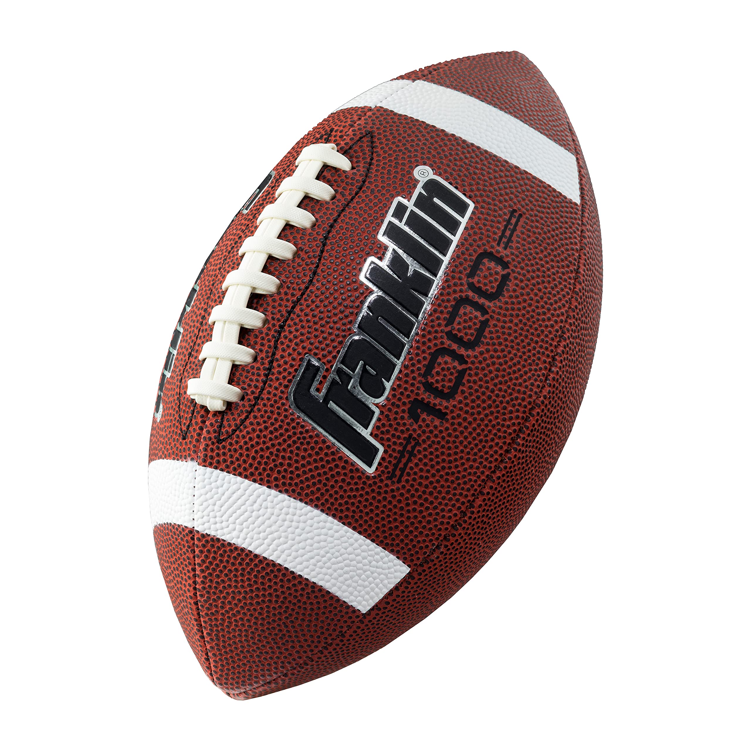 Franklin Sports Youth Footballs - Junior + Pee Wee Kids Footballs - All-Weather Synthetic Leather Outdoor Footballs - Extra Grip 1000 Footballs for Kids - 1 Packs + 12 Football Team Packs