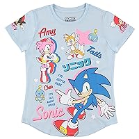 FREEZE Girls Sonic The Hedgehog Short Sleeve T-Shirt- Sonic Girls Tee Sizes 4-16