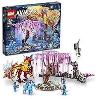 Lego Avatar Toruk Makto & Tree of Souls 75574 Building Set - Movie Inspired Toy Set with Jake Sully and Neytiri Minifigures, Direhorse Animal Figure, Glow in The Dark Pandora Adventure