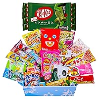 Japanese Snack Box and Kit Kat Bundle - 30 Japanese Candy & Snacks + 10 x Matcha KitKat