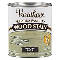 Varathane 297426 Premium Fast Dry Wood Stain, Rustic Sage, 32 oz, Quart