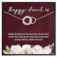 Sweet 16 Birthday Gifts for 16 Year Old Girl, 16th Birthday Gifts Girl Necklace, Sweet Sixteen Necklace Gifts for 16 Birthday Gifts for Girls 16