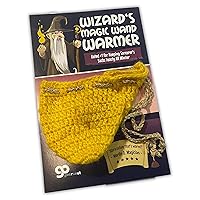 GearsOut Wizard’s Magic Wand Warmer Golden Knit Weener Warmer for Men Halloween Gag Gift Stocking Stuffer Funny Mens Winter Gear One Size Fits Most Yellow