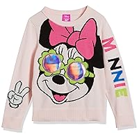Amazon Essentials Disney | Marvel | Star Wars | Frozen | Princess Girls and Toddlers' Pullover Crew Sweaters