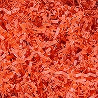 MagicWater Supply - 1 LB - Orange - Crinkle Cut Paper Shred Filler great for Gift Wrapping, Basket Filling, Birthdays, Weddings, Anniversaries, Valentines Day, and other occasions