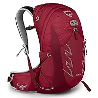 Osprey Talon 22L Men's Hiking Backpack with Hipbelt, Cosmic Red, S/M