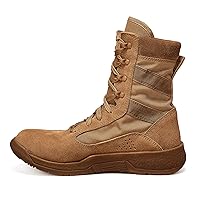Belleville Men’s TR501 8 Inch AMRAP Athletic Training and Tactical Boots for Men - Army/Air Force OCP ACU Coyote Brown Cattlehide Leather with PT Traction Rubber Outsole