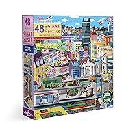 eeBoo: Within The City 48 Piece Giant Floor Jigsaw Puzzle, Perfect Project for Little Hands, Aids in Development of Pattern and Shape, Offers Children a Challenge
