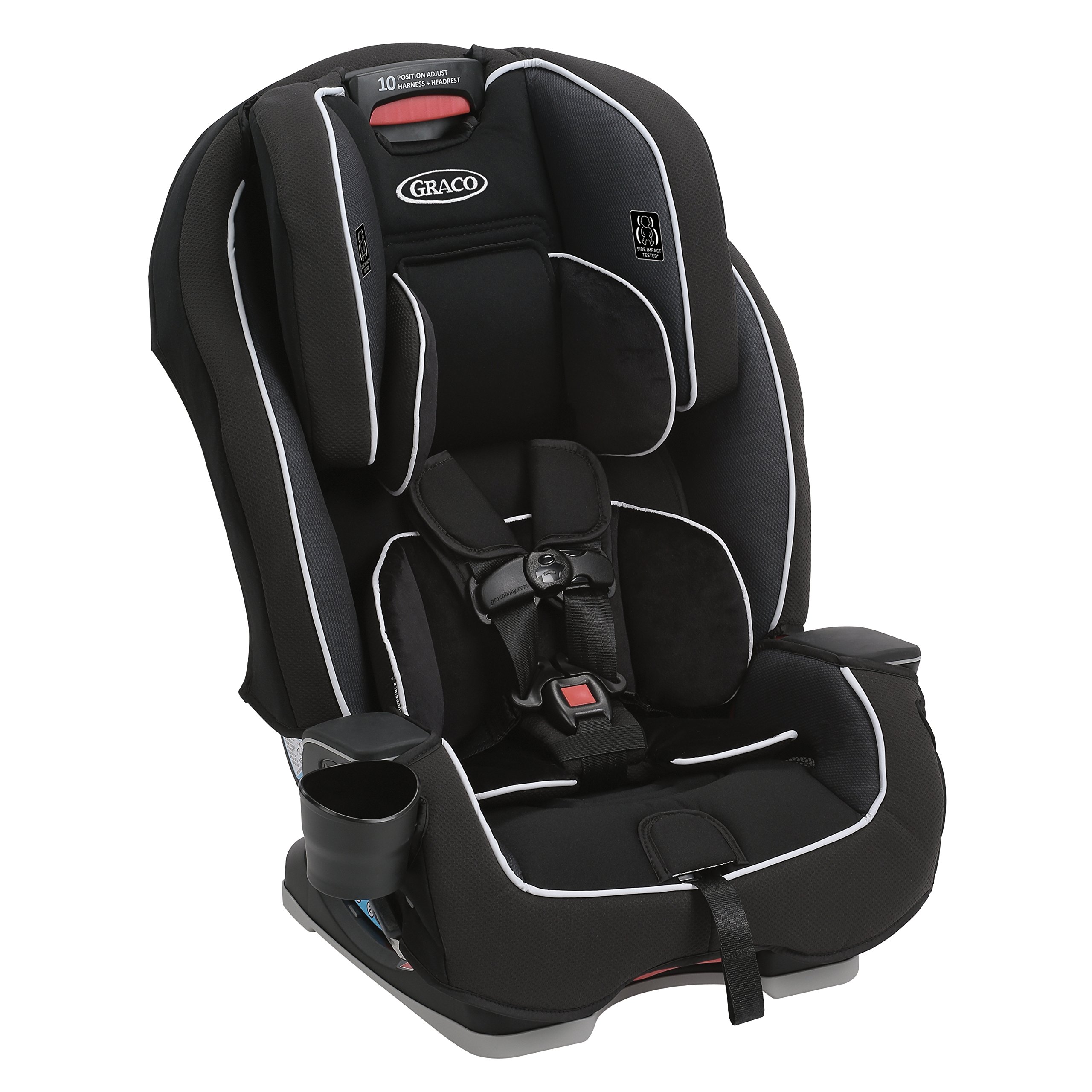 Graco Milestone 3 in 1 Convertible Car Seat | Infant to Toddler Car Seat, Black