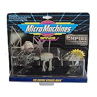 Star Wars Micro Machines Empire Strikes Back with Tie Starfighter, Imperial AT-AT & Snowspeeder Vehicle