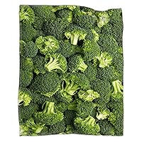 Broccoli Blanket Gifts for Lover 40 x 50 Inch for Kid,Broccoli Fannel Fleece Throw Blanket Super Soft Throws Blanket for Bed Couch Sofa