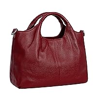Iswee Genuine Leather Top Handle Purse Satchel Bag Designer Shoulder Bag Tote Ladies Crossbody Bag for Women