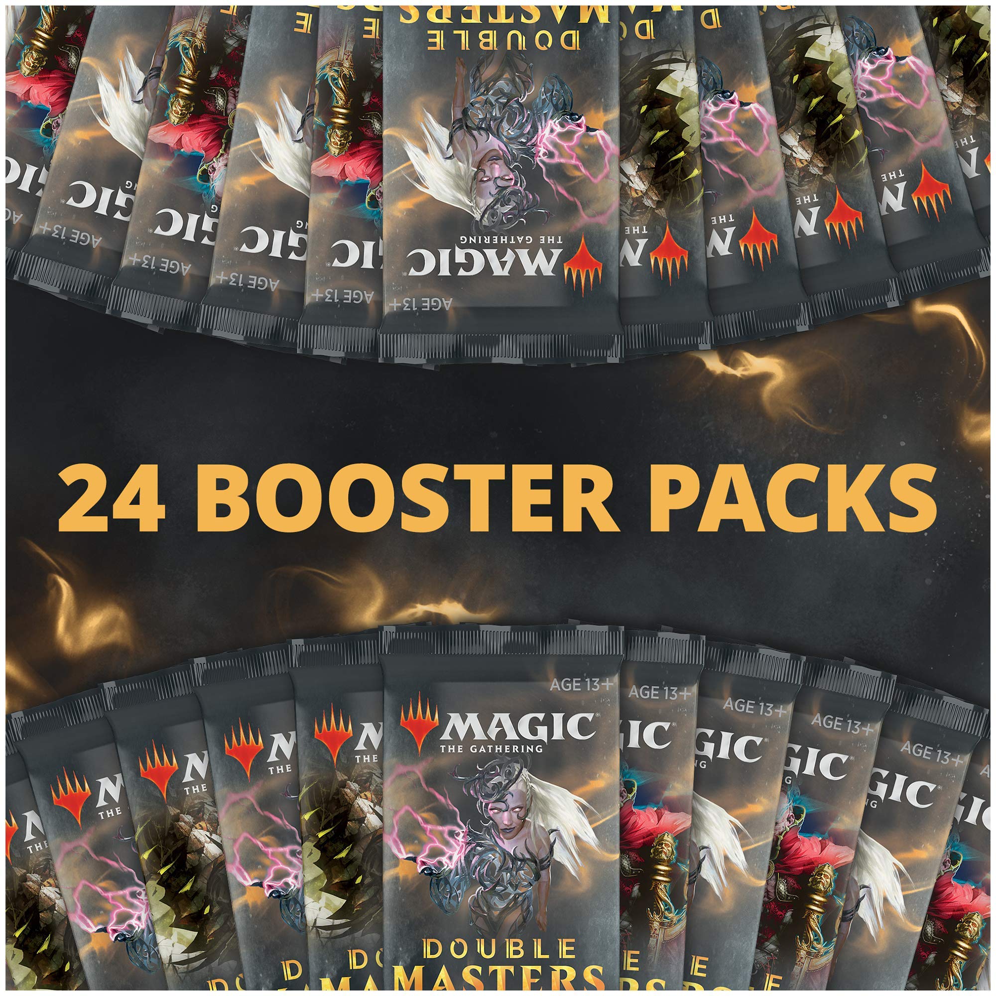 Magic The Gathering Double Masters Draft Booster (24 Packs) & 2 Box Toppers