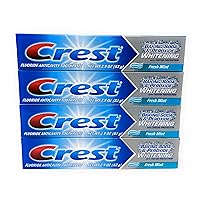 Crest Baking Soda Peroxide Whitening Tartar Toothpaste, 2.4 Oz, Fresh Mint, Pack of 4