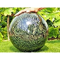 Very Huge Natural Polished Green Kambaba Jasper Crystal Stone Sphere (315mm/45.9kg) Chakra Healing Big Ball Minerals Specimen Orb Decorative Garden Piece