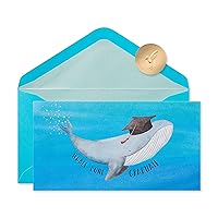 Papyrus Funny Graduation Card (Whale Done)