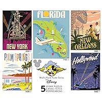 Ceaco - 5-in-1 Limited Edition Jigsaw Puzzle Multipack – Walt’s Plane Posters – Contains 5 Disney D23 Expo Puzzles - (2) 300 Piece, (2) 500 Piece, (1) 750 Piece Jigsaw Puzzles