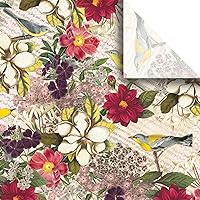 Bulk 240 Sheet-Count 20 x 30 Premium Printed Tissue Paper Available in 12 Designs, Botanic