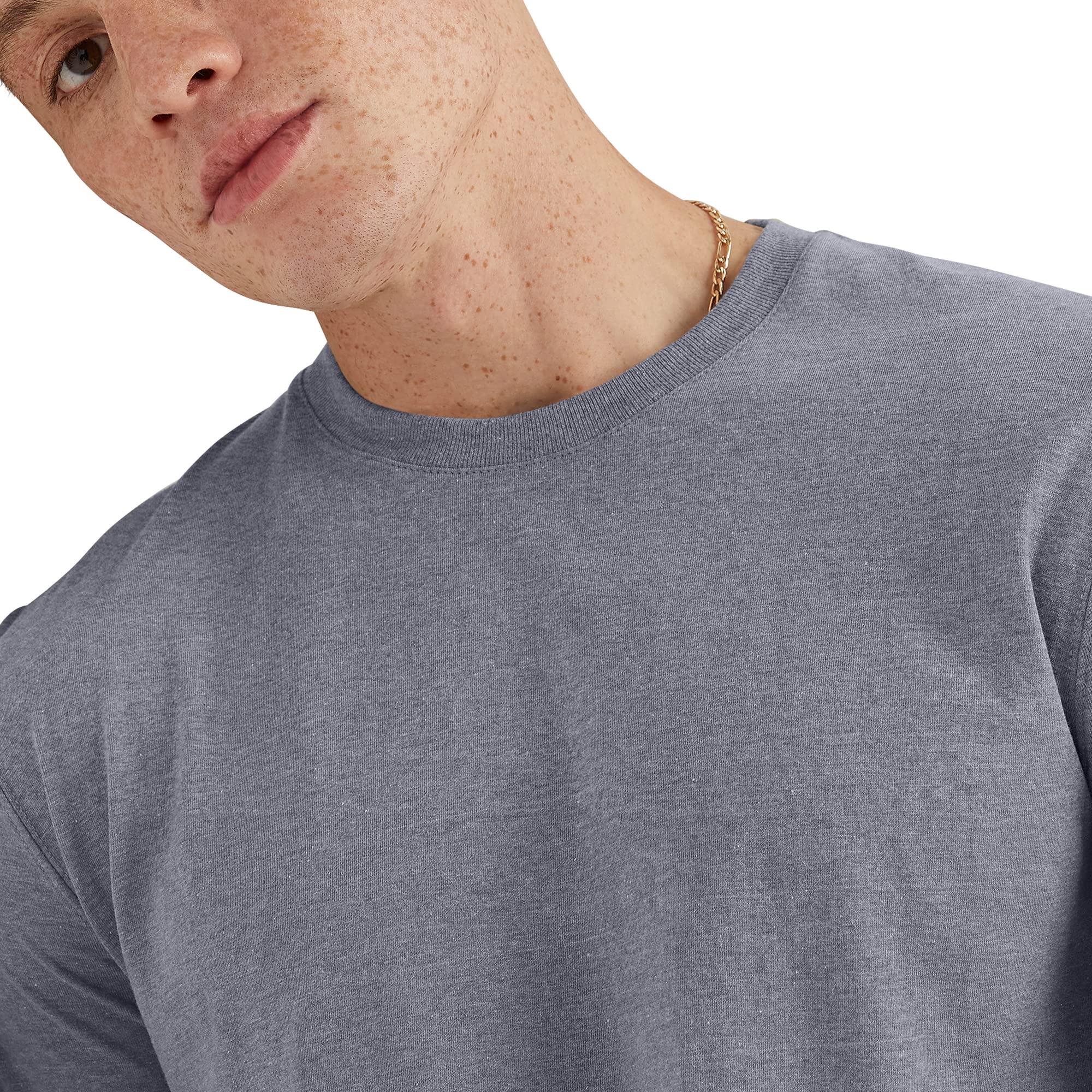 Hanes Men's Originals Long Sleeve T-Shirt, Lightweight Tri-Blend Jersey Tee for Men, Available in Tall