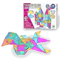 The Learning Journey: Techno Tiles Super Set - Pastel Edition 3D – STEM Building Construction Set- Educational 240+ pcs – STEM Toys - Toddler Kids Toys & Gifts for Boys & Girls Ages 4 Years and Up