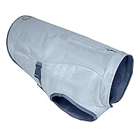 Core Cooling Vest for Dogs, Dog Cooling Jacket, Evaporation Cooler Coat for Pets, Reflective Material, Adjustable Straps, Leash Attachment Opening, ICY/Storm Blue, Small