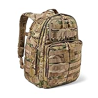 5.11 Tactical Backpack – Rush 24 2.0 – Pack and Laptop Compartment, 37 Liter, Medium, Style 56564 – Multicam
