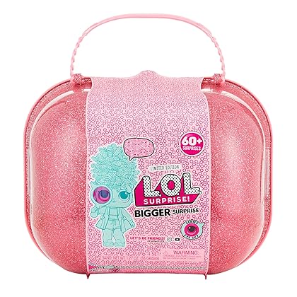 L.O.L. Surprise! Bigger Surprise Limited Edition with 2 Collectible Dolls, 1 Pet, 1 Lil Sis with 60+ Surprises in Eye Spy Series Carrying Case- Gift for Kids, Toys for Girls Ages 4 5 6 7+ Year