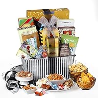 Broadway Basketeers Gourmet Food Christmas Gift Basket Snack Gifts for Women, Men, Families, College – Delivery for Holidays, Appreciation, Thank You, Corporate, Get Well Soon Care Package