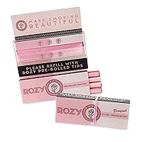 Pink Rolling Papers Pink Filter Tips - Pink Rolling Papers - Pink Filter Tips - Bulk Pink Rolling Papers - Cute Rolling Papers - Pink Accessories - 1 1/4 Size Pink Rolling Papers and Tips (50 Papers and Tips per Booklet, 2 Booklets)