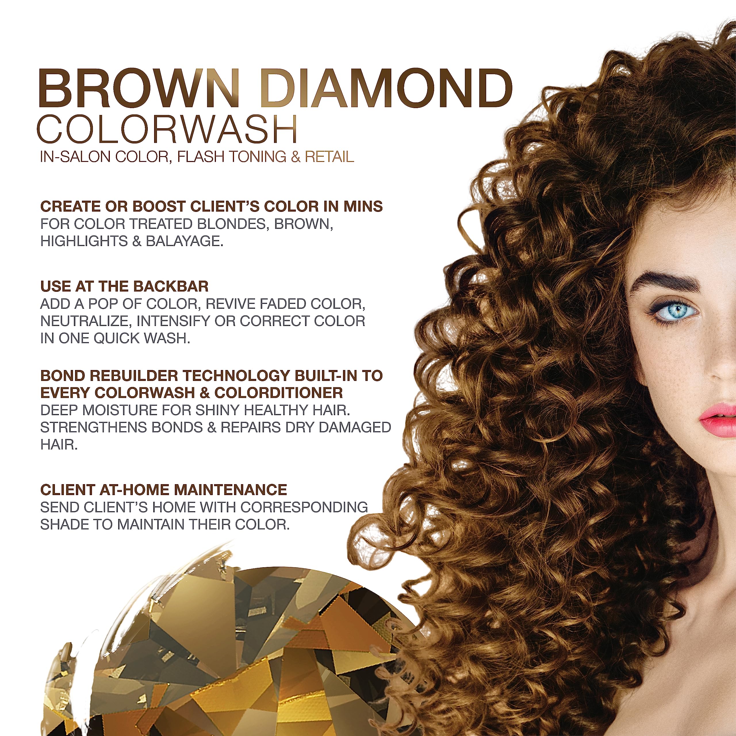 Celeb Luxury Colorwash Color Depositing Shampoo + Bondfix Bond Rebuilder, Semi Permanent Hair Color, Vegan Hair Dye, Viral and Gem Lites