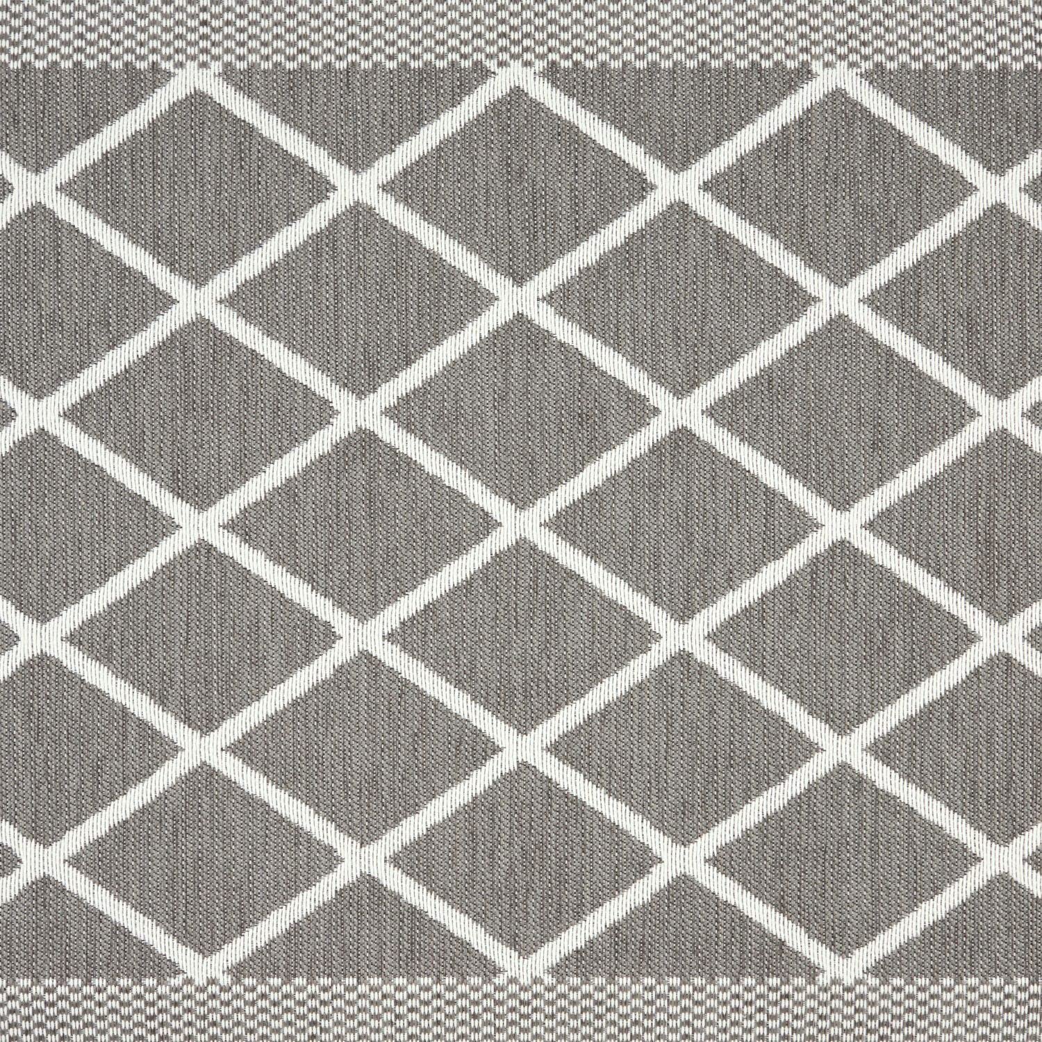 Martha Stewart Miles Modern Diamond Anti-Fatigue Air-Infused Kitchen Mat, Grey, 19.6