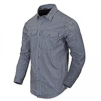 Helikon-Tex Men's Covert Concealed Carry Shirt Phantom Gray Checkered