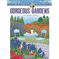 Creative Haven Gorgeous Gardens Coloring Book (Adult Coloring Books: Flowers & Plants)