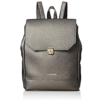 Lava Gagerie B81-01-04 Women's Backpack with Metal Fittings, Silver
