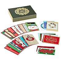 Hallmark Assorted Handmade Boxed Christmas Cards (Set of 24 Premium Holiday Greeting Cards and Envelopes)