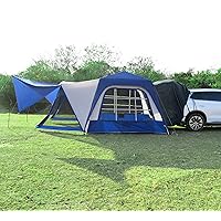 ABORON SUV Tent Car Tailgate Tent for Camping 6-Person Large, Car Tailgate Tent, 10' x 10' Tent Attachment to SUV with 6' x 7' Screen Room Vestibule Awning Porch