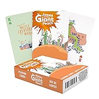 AQUARIUS James and the Giant Peach Playing Cards - Roald Dahl Themed Deck of Cards for Your Favorite Card Games - Officially Licensed Roald Dahl Merchandise & Collectibles - Poker Size
