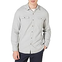 Amazon Essentials Men's Slim-Fit Long-Sleeve Two-Pocket Flannel Shirt