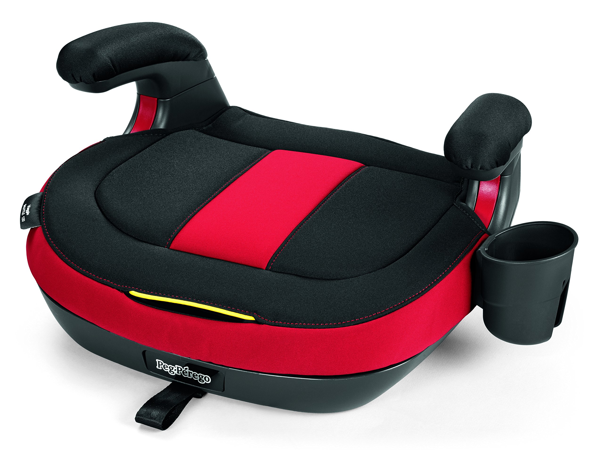 Peg Perego Viaggio Shuttle - Booster Car Seat - for Children from 40 to 120 lbs - Made in Italy - Monza (Black & Red)