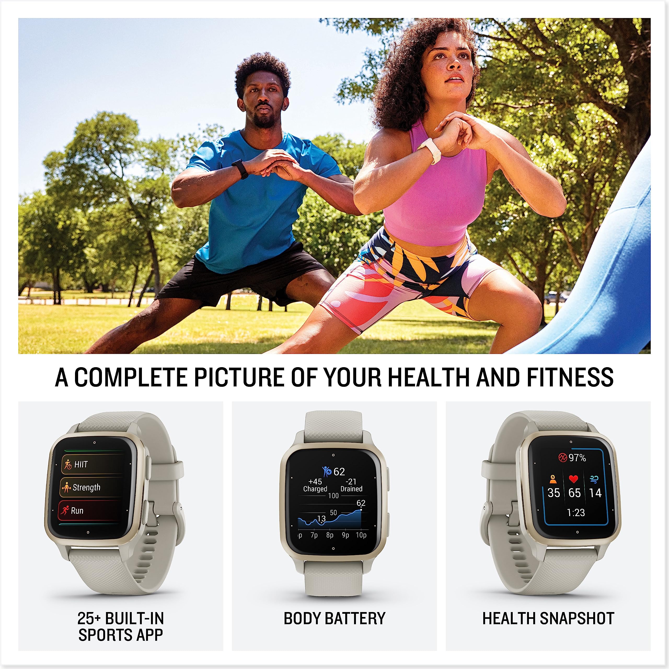 Buy Garmin Venu Sq 2 Music GPS Smartwatch with All-day Health