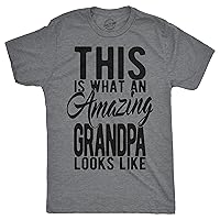 Mens This is What an Amazing Grandpa Looks Like Tshirt Funny Family Tee for Guys