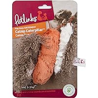 Petlinks (3 Count) Catnip Catterpillar Crinkle Plush Cat Toys - Multi Color, 3 Count