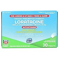 Kid's Non-Drowsy Allergy Relief, Loratadine 10mg, Mint Flavor - 30 Tablets | Orally Disintegrating Tabs | Ages 6 and Older