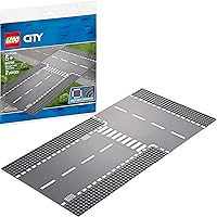 LEGO City Straight and T Junction 60236 Building Kit (2 Pieces)